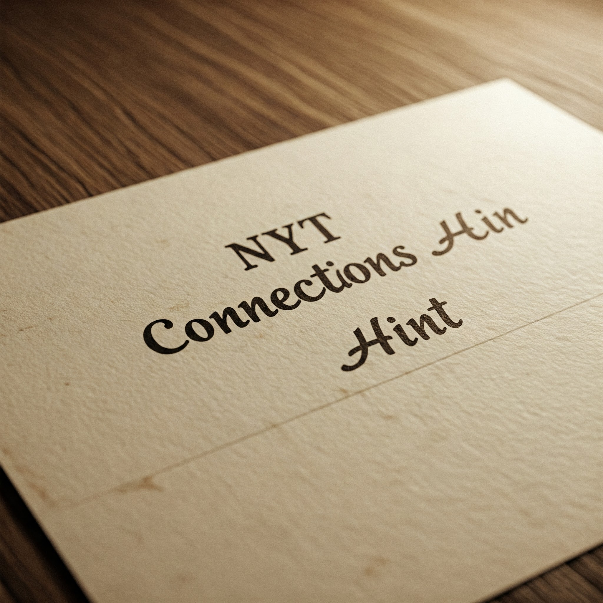 nyt connections hint